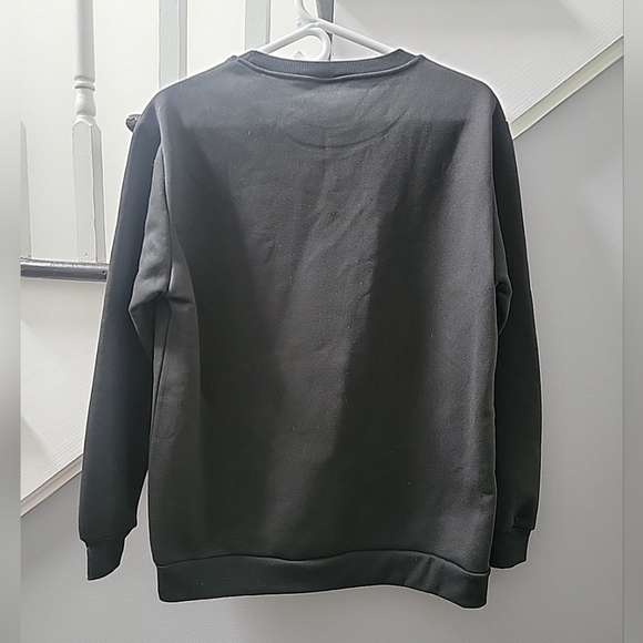 I HEART Taylor Swift BLACK Crewneck Sweatshirt Sz SMALL Oversized - Picture 3 of 4